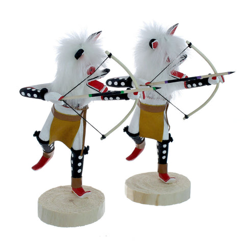 Native American White Wolf Kachina Doll SX10063